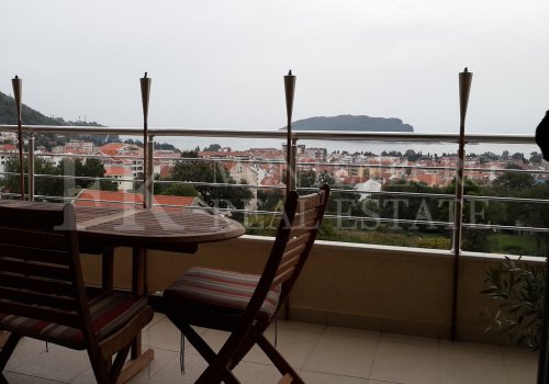 Attractive Opportunity: Quiet Penthouse Apartment,96m2, with Stunning Sea View in Budva