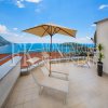 Luksuzni penthaus u Budvi-Bečiće, 264 m2, sa bazenom i divnim pogledom na more i planine, Crna Gora.