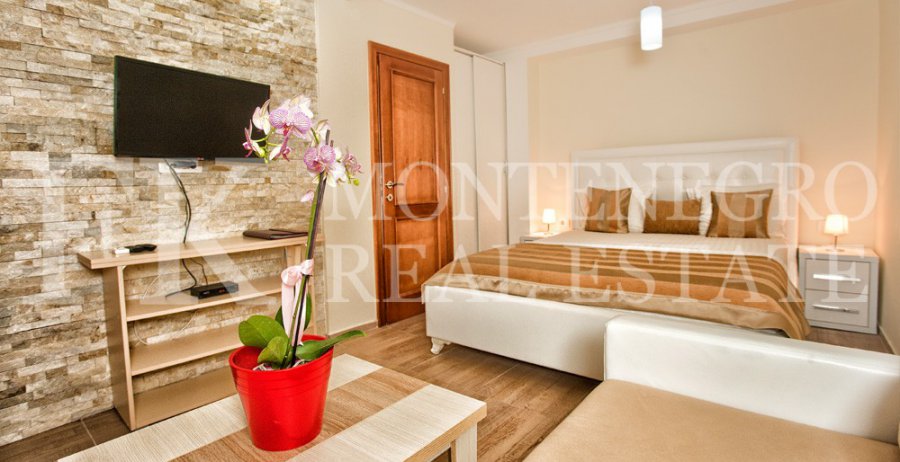 Luxury mini hotel 4* with 7 apartments and a restaurant, 500 m2, just 10 m from the sea and private beach in Bjelila-Lustica, Tivat municipality, Montenegro.