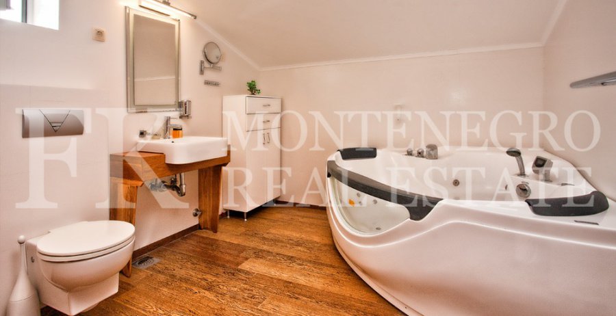 Luxury mini hotel 4* with 7 apartments and a restaurant, 500 m2, just 10 m from the sea and private beach in Bjelila-Lustica, Tivat municipality, Montenegro.