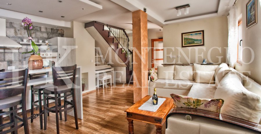 Luxury mini hotel 4* with 7 apartments and a restaurant, 500 m2, just 10 m from the sea and private beach in Bjelila-Lustica, Tivat municipality, Montenegro.