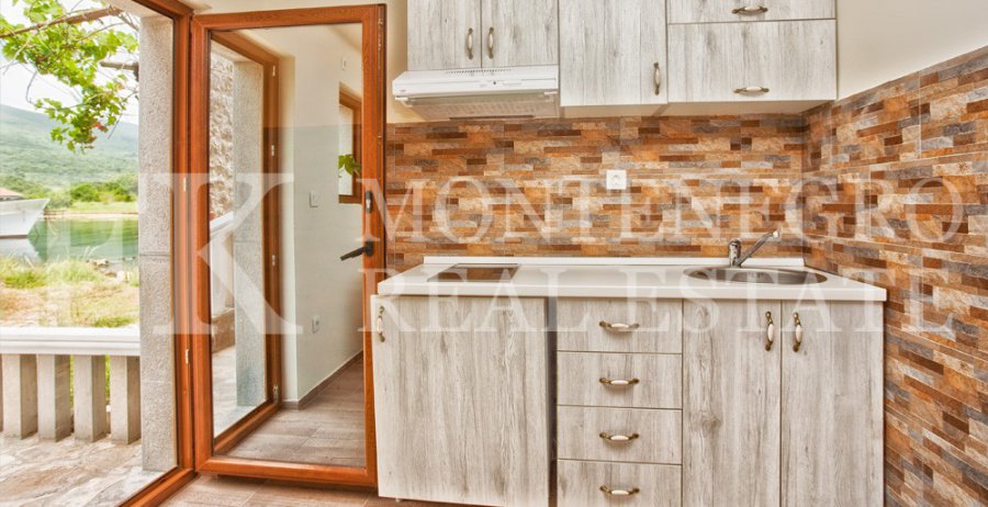 Luxury mini hotel 4* with 7 apartments and a restaurant, 500 m2, just 10 m from the sea and private beach in Bjelila-Lustica, Tivat municipality, Montenegro.