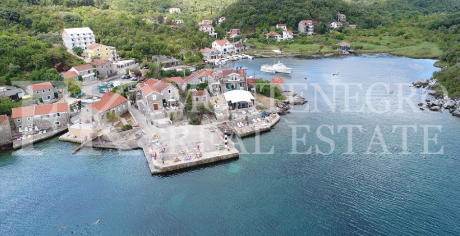 Luxury mini hotel 4* with 7 apartments and a restaurant, 500 m2, just 10 m from the sea and private beach in Bjelila-Lustica, Tivat municipality, Montenegro.