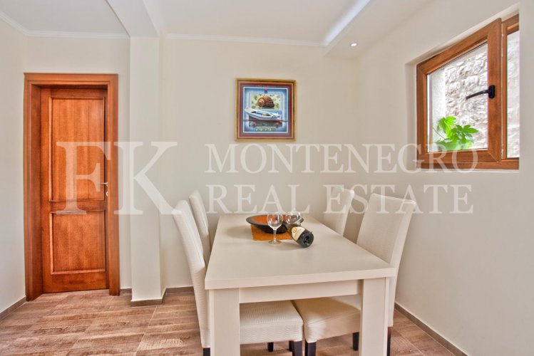 Luxury mini hotel 4* with 7 apartments and a restaurant, 500 m2, just 10 m from the sea and private beach in Bjelila-Lustica, Tivat municipality, Montenegro.