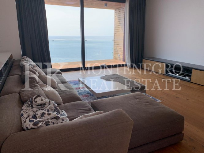 Unmatched, luxury Penthouse, 160 m2, right on the cliffs, in Skocidevojka - Budva, with unobstructed sea view and a swimming pool, Montenegro.
