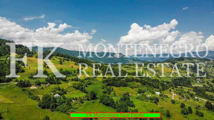 Agricultural property for organic farming, or for use as a meditation center, 166 613 m2, in Mojkovac Municipality, Montenegro.