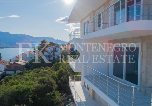 New apartment in Krasici, 83.20 m2, with a beautiful sea view, 50m from the sea, Tivat Municipality, Montenegro.
