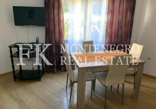 Long term rental. Quiet apartment in Becici, 45m2, only 6 minutes’ walk to the beach, in Montenegro.