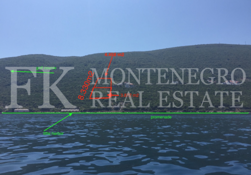 Building plot for construction of 19 houses, 8.330 m2, near Krasici - Lustica, near the sea coast, in Montenegro.