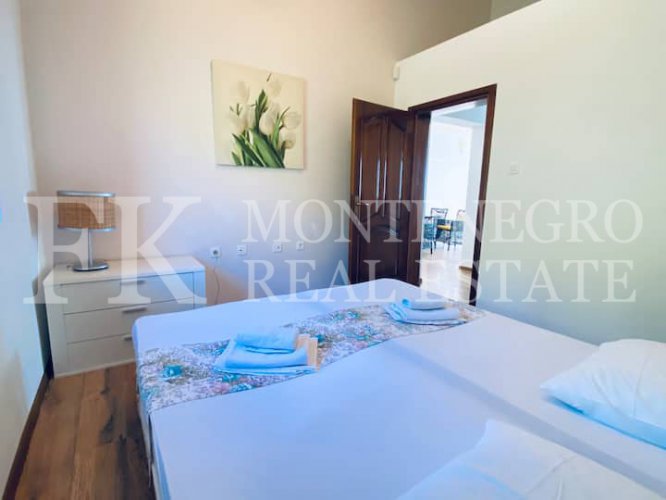 Luxury villa in the traditional Pashtrovsky style, 466m2, above Petrovac in the village of Krushevica, with fantastic sea view, in Montenegro.