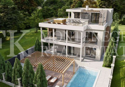 *Дом (конструкция), 194м2, в Баре, жилой район Шушань, с участком земли 500м2, с видом на море, в Черногории.