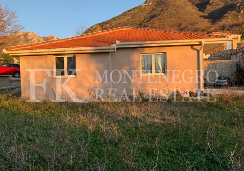 Nice house, 111m2, in Bar, district Zupci, with garden, swimming pool, panoramic sea and mountain views, in Montenegro.