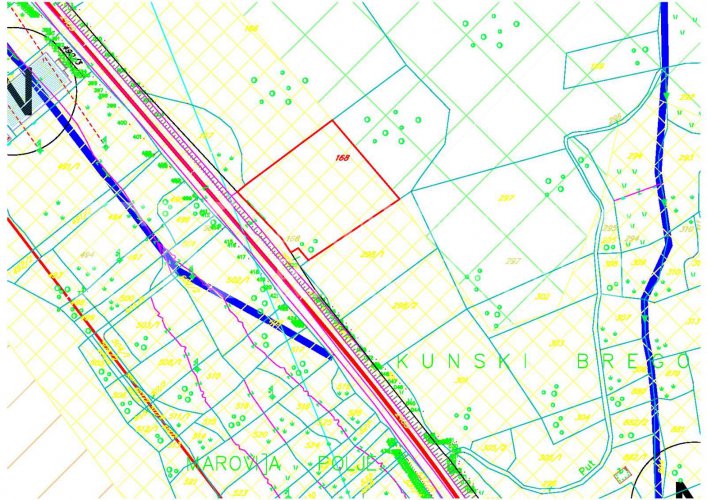Building land, 11.565 m2, directly at the the main road (E80/65) Tivat - Budva, ideal for a hotel, shopping mall, business center, in Montenegro.