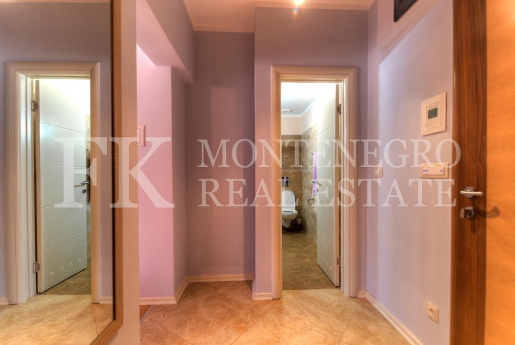 Charming apartment, 50m2, in Budva – Becici, in the Apart Hotel Harmonia, with a magnificent sea view, in Montenegro.