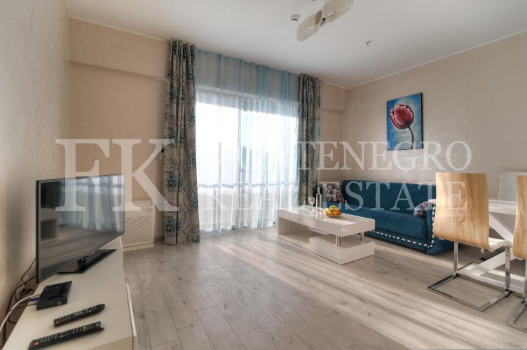 Deluxe apartment, 56m2, in Budva – Becici, in the Apart Hotel Harmonia, with a magnificent sea view, in Montenegro.
