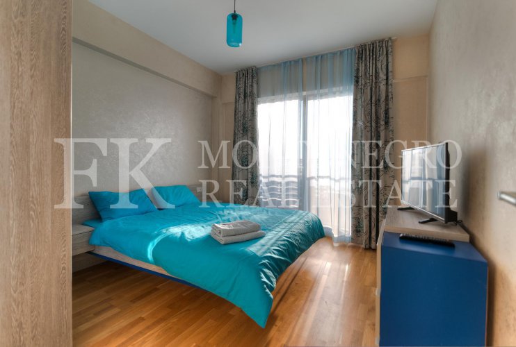 Deluxe apartment, 56m2, in Budva – Becici, in the Apart Hotel Harmonia, with a magnificent sea view, in Montenegro.