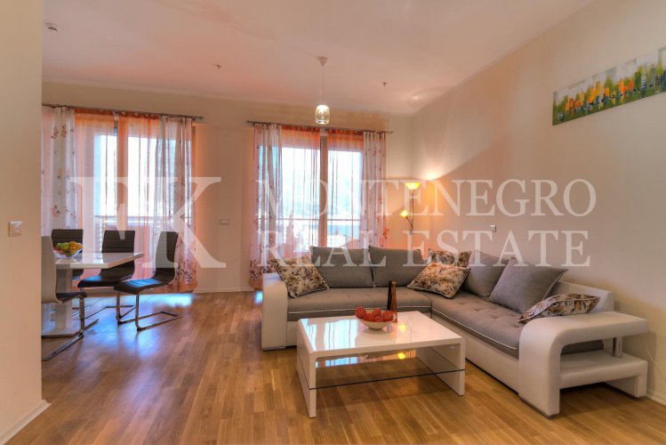 Wonderful apartment, 83m2, in Budva – Becici, in the Apart Hotel Harmonia, with a magnificent sea view, in Montenegro.