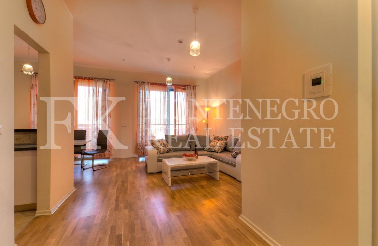 Wonderful apartment, 83m2, in Budva – Becici, in the Apart Hotel Harmonia, with a magnificent sea view, in Montenegro.