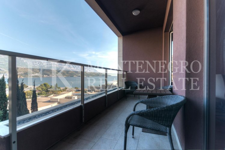 Wonderful apartment, 83m2, in Budva – Becici, in the Apart Hotel Harmonia, with a magnificent sea view, in Montenegro.