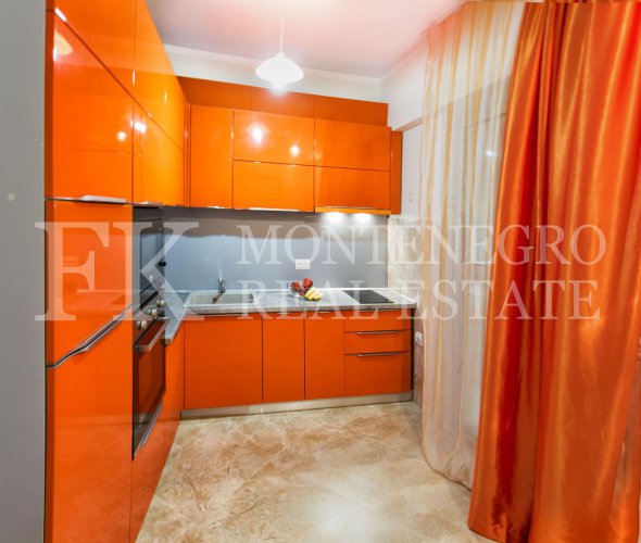 Very nice apartment, 78m2, in Budva – Becici, in the Apart Hotel Harmonia, with a magnificent sea view, in Montenegro.