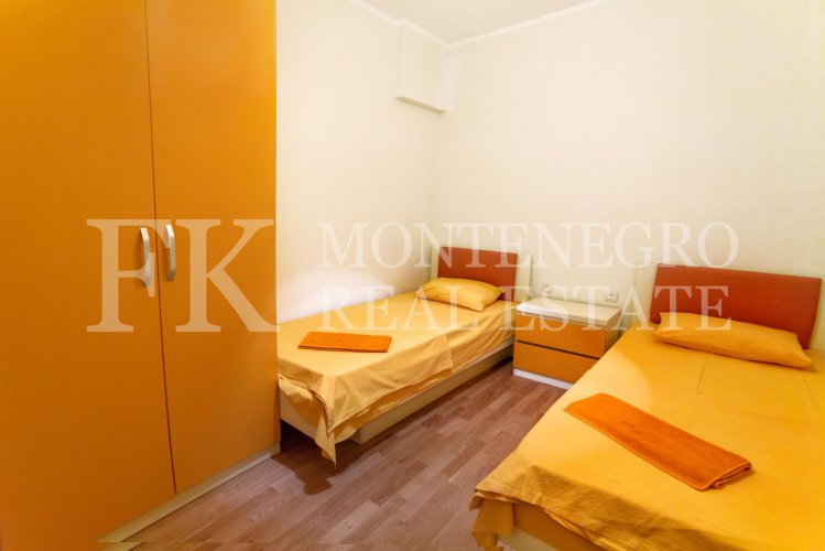 Very nice apartment, 78m2, in Budva – Becici, in the Apart Hotel Harmonia, with a magnificent sea view, in Montenegro.