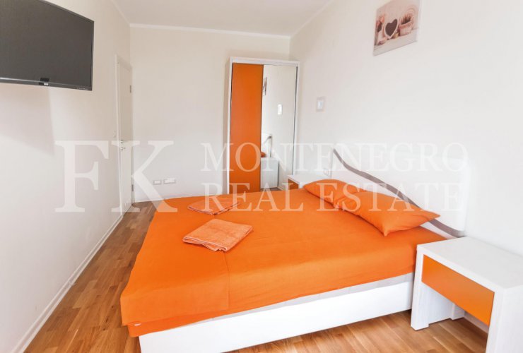 Very nice apartment, 78m2, in Budva – Becici, in the Apart Hotel Harmonia, with a magnificent sea view, in Montenegro.