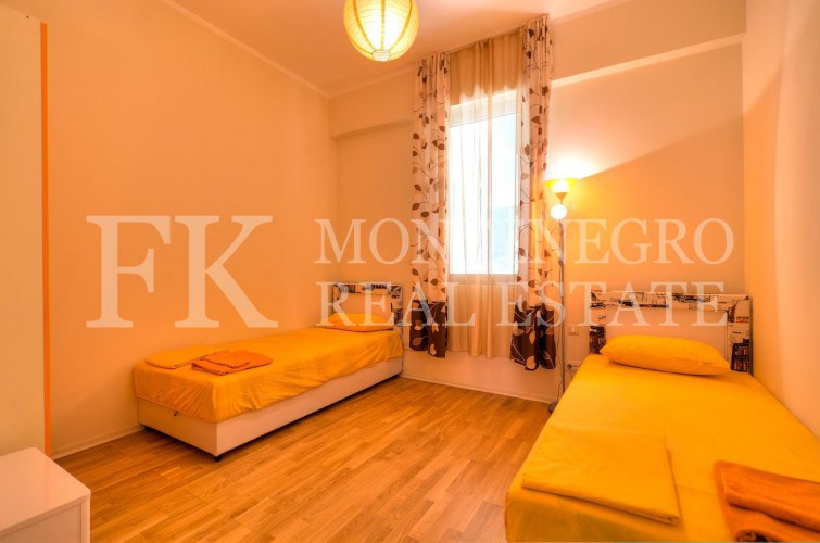 Spectacular apartment, 93m2, in Budva – Becici, in the Apart Hotel Harmonia, with a magnificent sea view, in Montenegro.