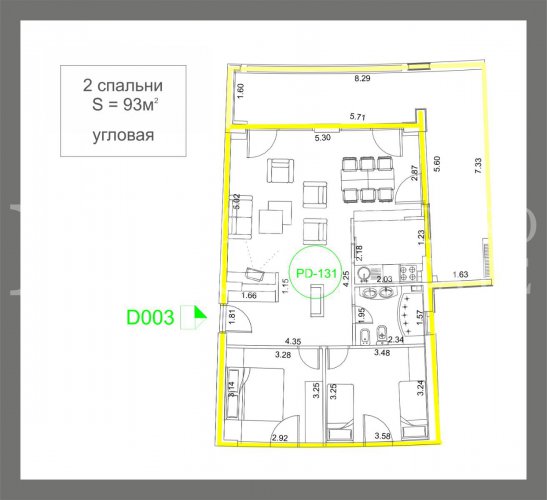 Spectacular apartment, 93m2, in Budva – Becici, in the Apart Hotel Harmonia, with a magnificent sea view, in Montenegro.