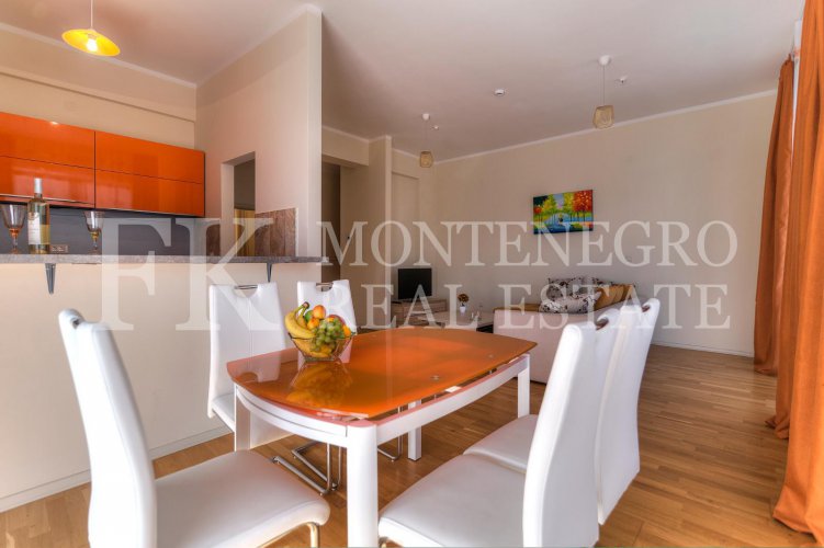 Spectacular apartment, 93m2, in Budva – Becici, in the Apart Hotel Harmonia, with a magnificent sea view, in Montenegro.