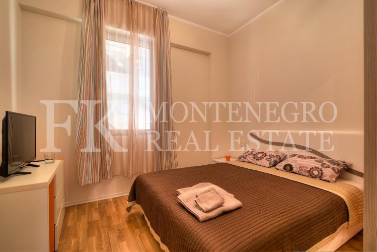 Spectacular apartment, 93m2, in Budva – Becici, in the Apart Hotel Harmonia, with a magnificent sea view, in Montenegro.