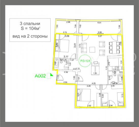Remarkable apartment, 104m2, in Budva – Becici, in the Apart Hotel Harmonia, with a magnificent sea view, in Montenegro.