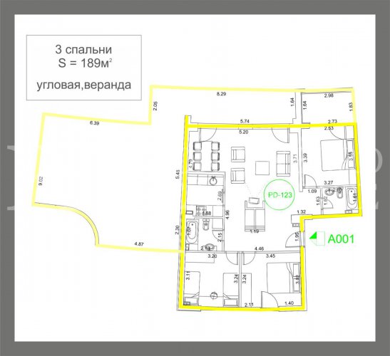 Superb apartment, 189m2, in Budva – Becici, in the Apart Hotel Harmonia, with a magnificent sea view, in Montenegro.