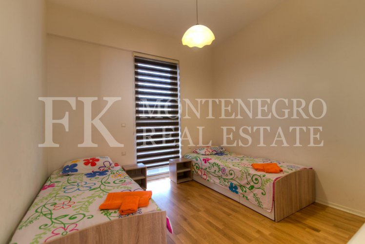 Superb apartment, 189m2, in Budva – Becici, in the Apart Hotel Harmonia, with a magnificent sea view, in Montenegro.