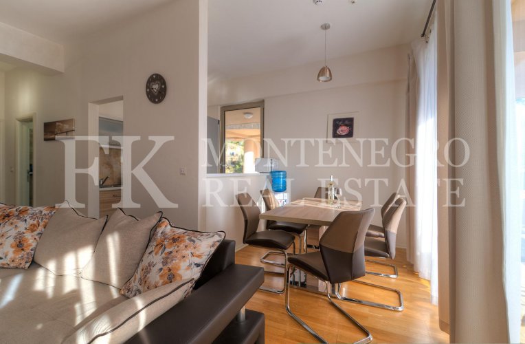 Superb apartment, 189m2, in Budva – Becici, in the Apart Hotel Harmonia, with a magnificent sea view, in Montenegro.