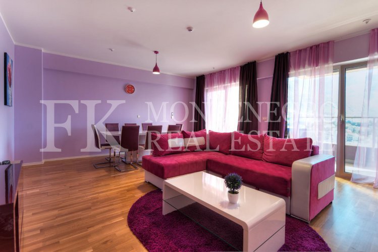 Duplex apartment, 149m2, in Budva – Becici, in the Apart Hotel Harmonia, with a magnificent sea view, in Montenegro.