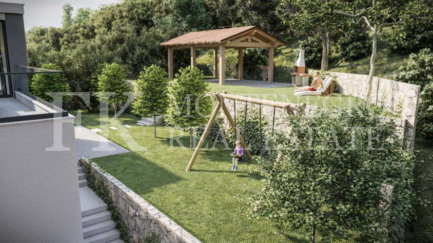 Two impressive villas in Tudorovici, 670,75m2 each, with a sea view and a swimming pool, in Budva municipalty, Montenegro.