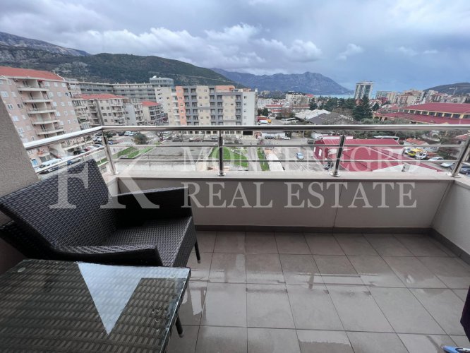 *New apartment in Budva, 61m2, with a sea and mountain views, in Montenegro.