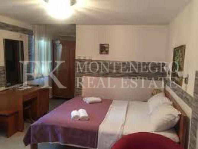 Hotel for rent in Budva- Rafailovici, first sea line, with more than 30 rooms, restaurant, swimming pool and sauna.