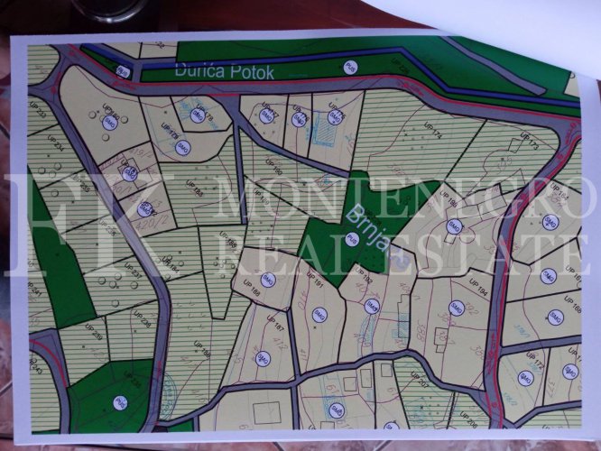 * Nice price. Urbanized building plot,3.500m2, in Sutomore, municipality Bar, with sea view.