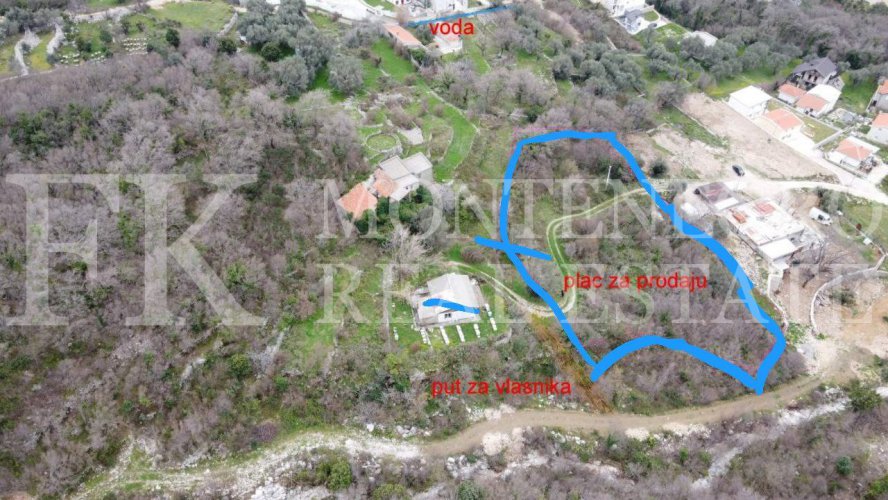 * Nice price. Urbanized building plot,3.500m2, in Sutomore, municipality Bar, with sea view.
