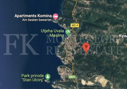 *Zwei herrliche urbanisierte Baugrundstücke, einzeln zu verkaufen,421m2 und 813m2, mit Meerblick, in Utjeha-Kunje, Montenegro.