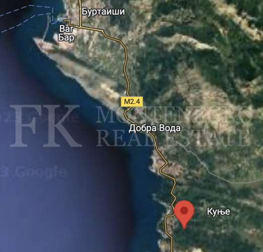 *Two splendid urbanized building plots, available for individual sale, 421m2 and 813m2, with sea views, in Utjeha-Kunje, Montenegro.