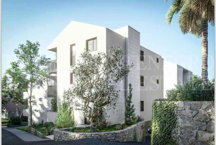 *Urbanized building plot, 313m2, in Budva, district Lazi, with approved apartment building, Montenegro.