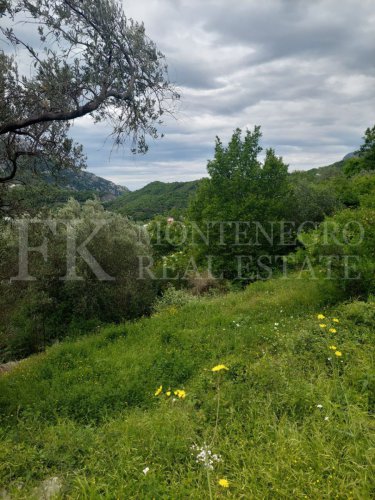 *Building plot, 3,200m2, in Sutomore-Haj Nehaj, with building permit, with sea view, in Montenegro.