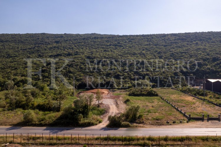 *Perfect Location: 4,269 m² Commercial Land on the Budva-Tivat Main Road, in Montenegro