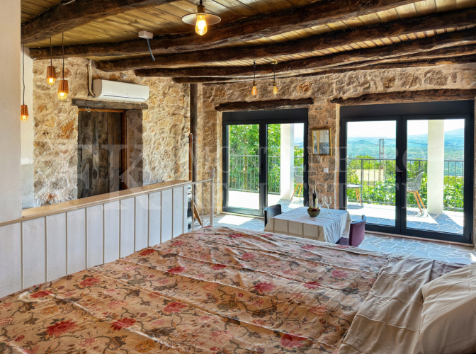 Charming Stone House, 102 m², Bar – Dapčevići Area, Fully Renovated, Move-In Ready, 2 Floors, Panoramic Sea & Mountain Views