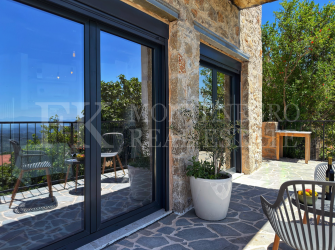 Charming Stone House, 102 m², Bar – Dapčevići Area, Fully Renovated, Move-In Ready, 2 Floors, Panoramic Sea & Mountain Views