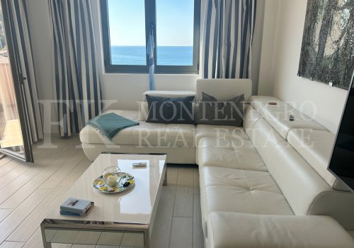 Legalized Exclusive Apartment in Pržno near Budva – 67 m² with Sea View and Underground Garage Parking