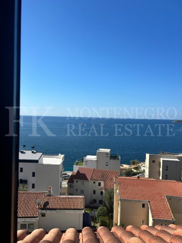 Legalized Exclusive Apartment in Pržno near Budva – 67 m² with Sea View and Underground Garage Parking