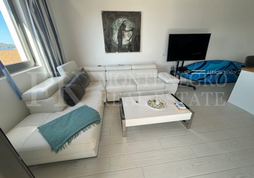 Legalized Exclusive Apartment in Pržno near Budva – 67 m² with Sea View and Underground Garage Parking